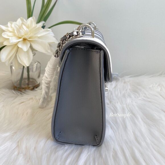 NWT Michael Kors Rose‎ Medium Shoulder Flap Chain bag - Picture 3 of 7